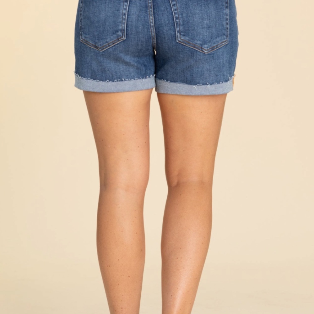 Dark Risen RDS6155 Risen High Rise Cuffed Short - Picture 2 of 2